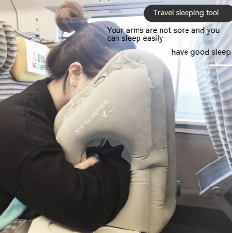 Inflatable Neck Support Pillow — Instant Relief for Travel, Work & Sleep