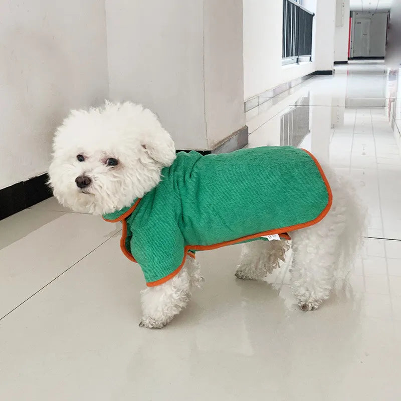 Pet Bathrobe & Fast-Drying Towel — Keep Your Dog Warm & Dry Instantly
