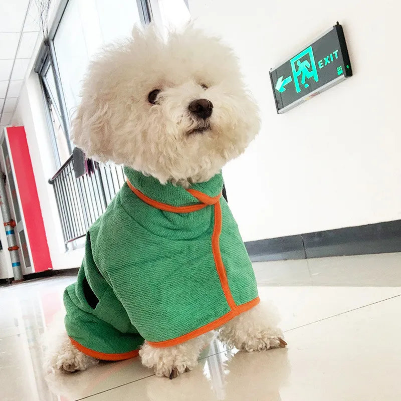 Pet Bathrobe & Fast-Drying Towel — Keep Your Dog Warm & Dry Instantly